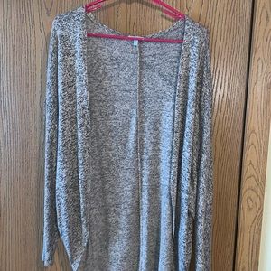 Tan Medium cardigan, ok condition. Rue 21